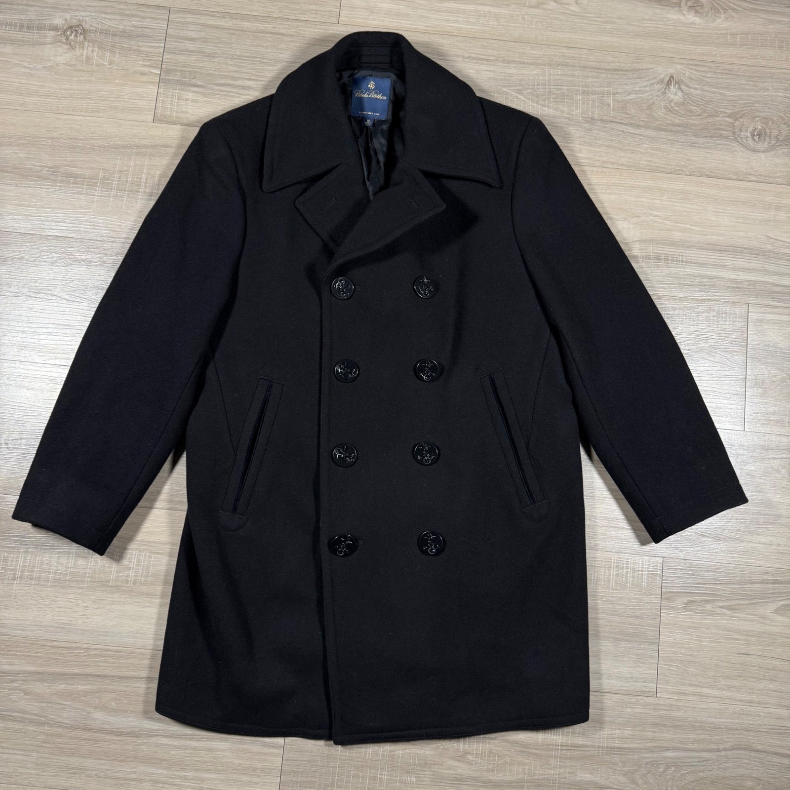 Brooks Brothers Loro Piana Double Breasted Nautical Coat Worn Once W Tags Wool M